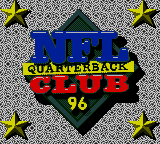 NFL Quarterback Club 96 back cover for Sega Game Gear